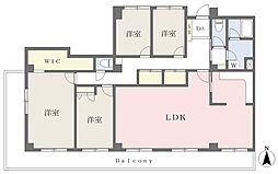 エレガンス浦和 4LDKの間取図画像