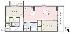 (仮)東浦和4丁目新築計画 2LDKの間取図画像
