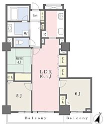 パークサイドタワーコスモ川口ステーションフロント 3LDKの間取図画像