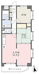 メゾン・ルビー 2LDKの間取図画像