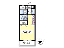 ARTEMIS ワンルームの間取図画像