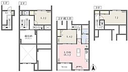 ROWHOUSE戸田公園 3LDKの間取図画像