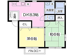 間取図画像 2DK
