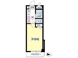 アベニュー大宮 1Kの間取図画像
