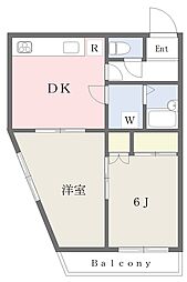 シティホームズ上柴町 2DKの間取図画像