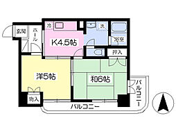 アーバン与野 2Kの間取図画像