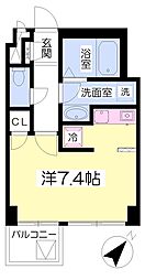 EAGLECOURT ワンルームの間取図画像