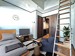 ミッド　ラウンド 201 2階1Kのリビング/ダイニング