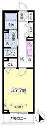 エスカーザ・ワン 1Kの間取図画像