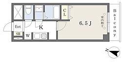 スチューデントパレスふじみ野 3階1Kの間取り