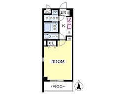 メゾンラフィネ 1Kの間取図画像