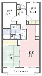 ベルメゾン鶴ヶ島 3LDKの間取図画像