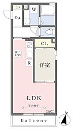 グリシーナ・プロスペラーレ 1LDKの間取図画像