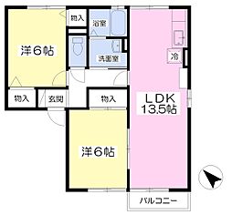 間取図画像 2LDK