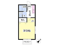 A.PGEORGE 1Kの間取図画像