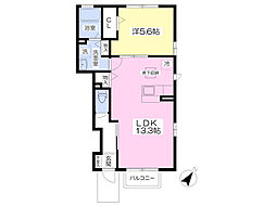 PUNO中山 1LDKの間取図画像
