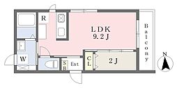 仙台市泉区八乙女中央4丁目アパート 1LDKの間取図画像