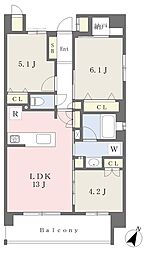 （仮称）宮城野区新田東一丁目 5階3LDKの間取り