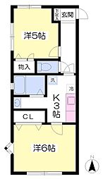 ビグリッジ 2Kの間取図画像