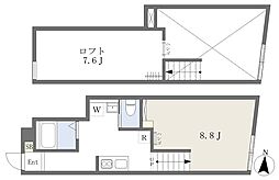 kankuro中倉 ワンルームの間取図画像