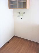 冷蔵庫と洗濯機置き場