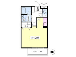 ローズガーデンM2 ワンルームの間取図画像