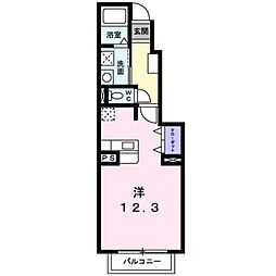 プロムナードN ワンルームの間取図画像