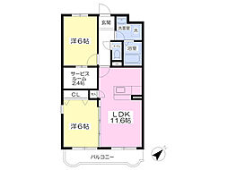 間取図画像 2SLDK