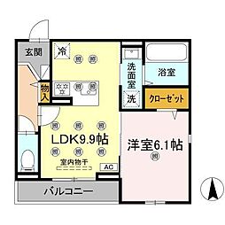 間取図画像 1LDK