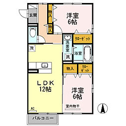 間取図画像 2LDK