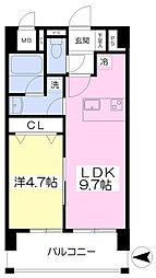 ブール・ド・ネイジュ 1LDKの間取図画像