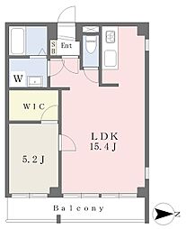 ライトフラッツビル 1LDKの間取図画像
