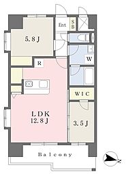 パグロ河原町 2LDKの間取図画像