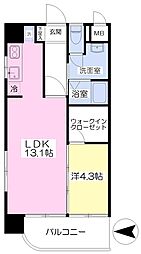 GrandLumiere 1LDKの間取図画像