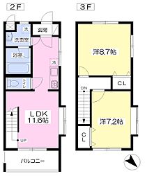 SOARHILLS 2LDKの間取図画像