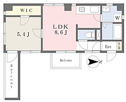 ライトフラッツビル 1LDKの間取図画像