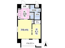 eaupur 1Kの間取図画像