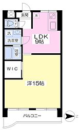 ライフステージ浜田 1LDKの間取図画像