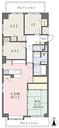 サンクレスタ緑町 4LDKの間取図画像