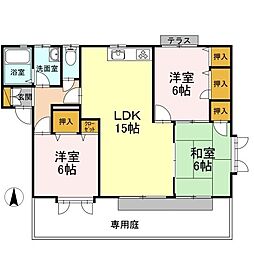 グランシード東野A 3LDKの間取図画像