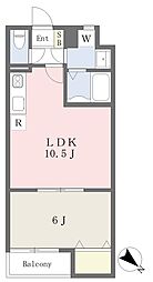 ミニヨンガーデン保免 1LDKの間取図画像