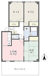 フォブール高橋 3LDKの間取図画像