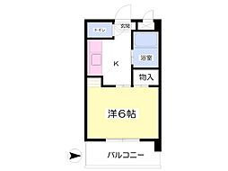 サウンドピア松山1 1Kの間取図画像