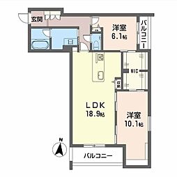 間取図画像 2LDK