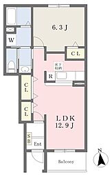 間取図画像 1LDK