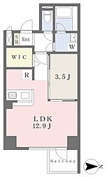 伊予鉄道市駅線 勝山町駅 徒歩6分の賃貸マンション 5階1LDKの間取り