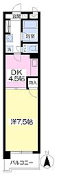 ローズシティ 1DKの間取図画像