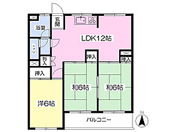 エムワイ小坂 3LDKの間取図画像