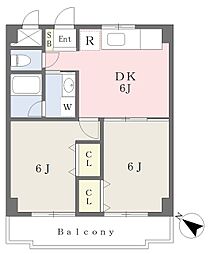 ForestaE 2DKの間取図画像