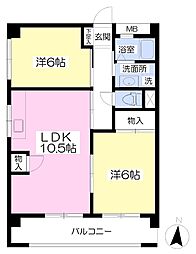 間取図画像 2LDK
